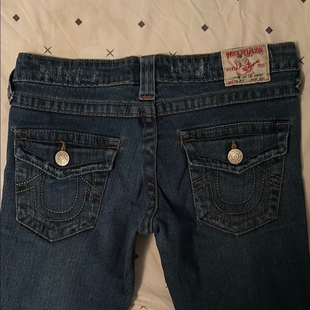 True Religion Women's Dark Blue Boot Cut Jeans